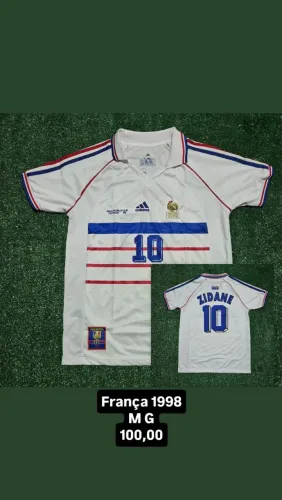 Camisa retrô da França 98 Zidane
