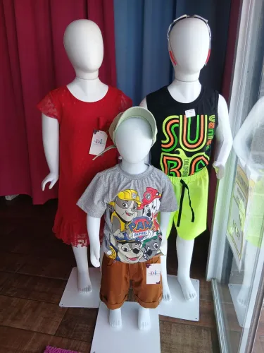 Kit manequim com 3 unidades 1 tamanho 2 e 2 tamanho 6