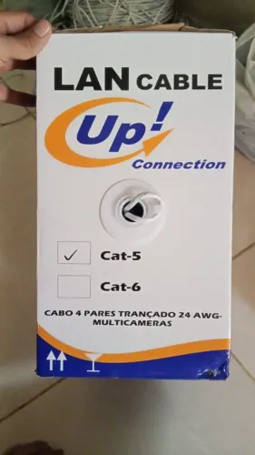 CAIXA DE CABO CAT5e ESPECIFICA PARA CFTV