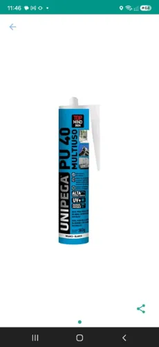 SELANTE PU 40 UNIPEGA BRANCO, CINZA E PRETO