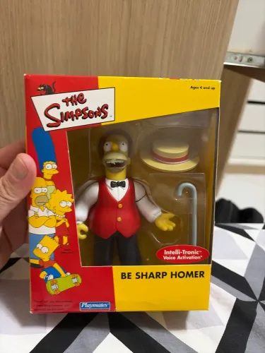 Action figure Playmates homer Be Sharp Homer simpsons, raro, novo e importado