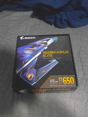 PLACA MÃE GIGABYTE B650M AORUS ELITE AM5 DDR5 NOVA?