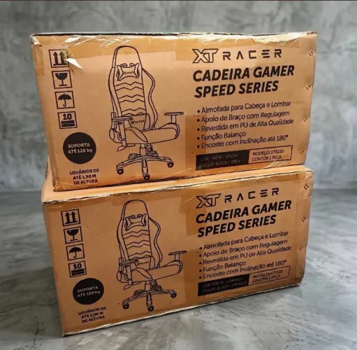 Cadeira Gamer XT Racer Speed Series Toda preta Lacrada