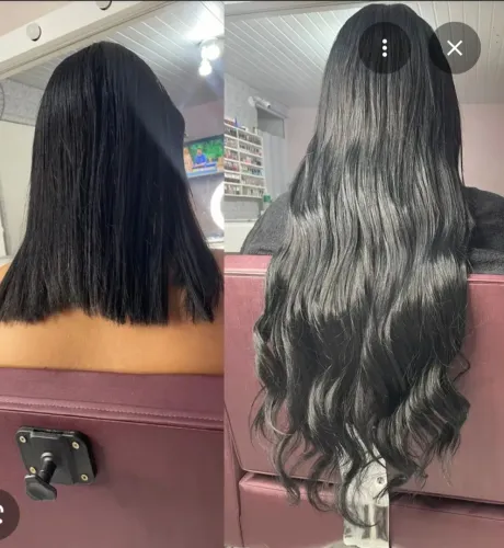 Alongamento cabelo orgânico