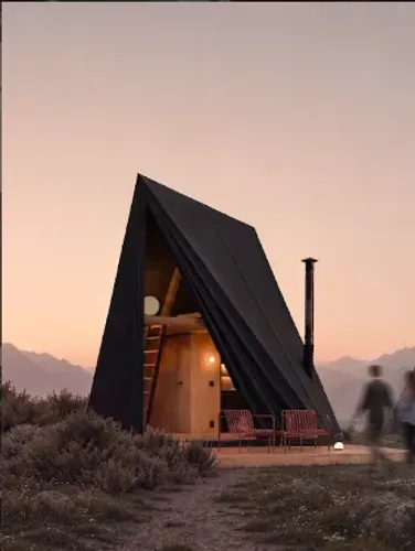 CABANA INOVADORA ESTILO SUÍÇO