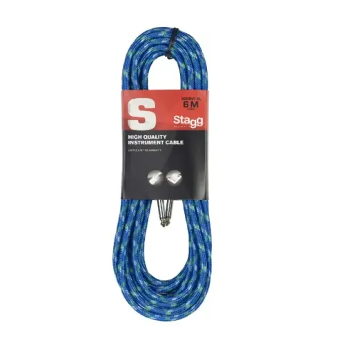 Cabo De Instrumento Conector P10 SGC-6VT BL - Stagg