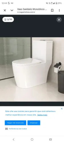 Vaso sanitário monobloco novo 