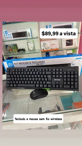 Teclado e mouse sem fio