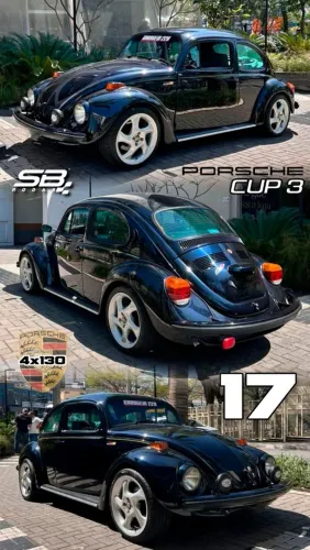Rodas aro 17 Vw Porsche Cup 3 Prata x130 novas