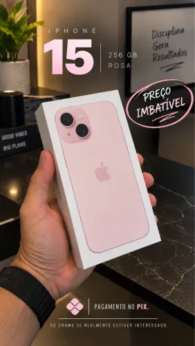 Iphone 15 rosa claro 256gb