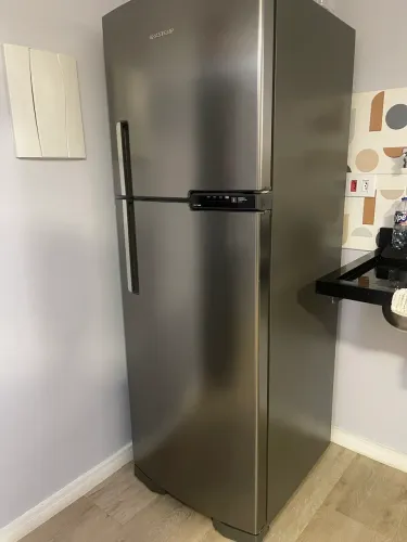 Geladeira Brastemp Frost Free Duplex BRM44HK 375 Litros - Inox
