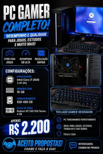 Pc gamer intermediário aceito proposta