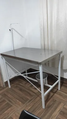 Mesa de atendimento veterinário