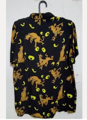 camisa scooby doo eyes - preto