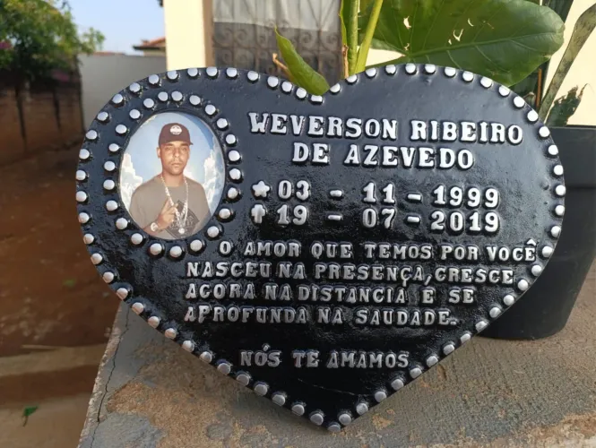 Placas póstumas em alumínio .