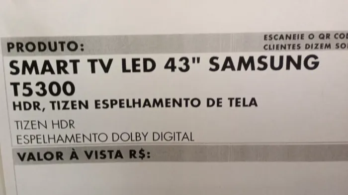 Oportunidade smart tv nova