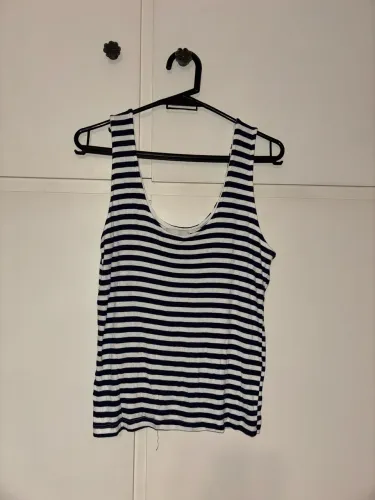 Regata Shoulder Listrada Feminina Tam G Canelada Original