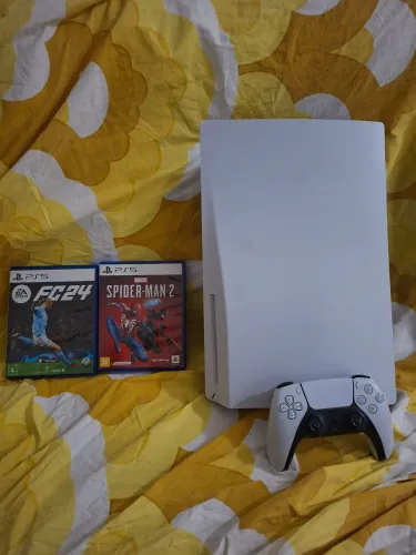 Ps5 fat usado com ssd 1tb de memória