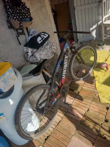 Bicicleta Vikingx Tuff 25 - Aro 26 - Azul, Preto e Rosa