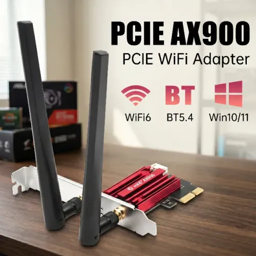 Adaptador PCIe WiFi 6 AX900 + Bluetooth 5.4