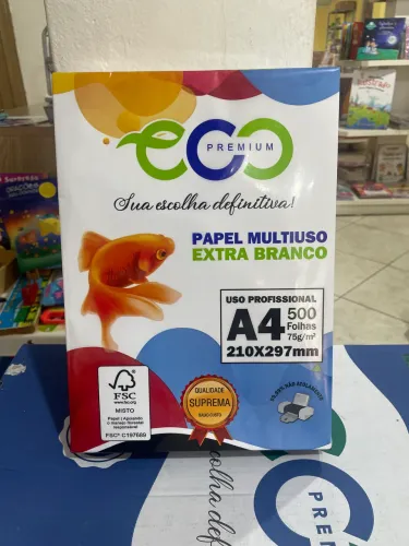 Papel Multiuso Extra Branco (Pacote 500 folhas A4)