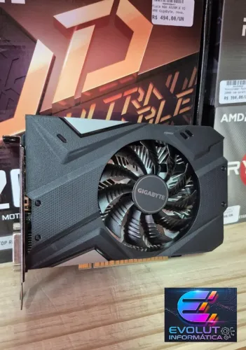 Placa de vídeo GTX 1650 4GB DDR6 Gigabyte muito nova com garantia!
