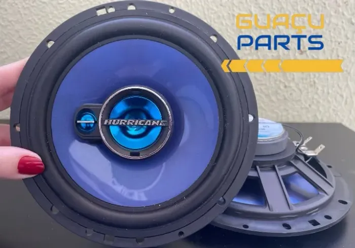 Alto Falantes para carro 6x6 polegadas Hurricane triaxial 100w rms par novo com garantia