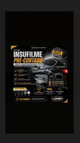 ? KIT INSULFILM PRÉ-CORTADO POR MODELO - PROFISSIONAL
