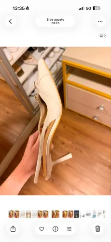 SAPATO ZARA SLINGBACK VERNIZ - TAM. 39