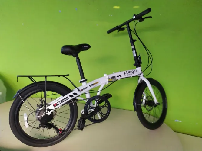 Bicicleta Dobrável Two Dogs Pliage+ Branca | 7v Shimano | Freio a Disco | Pouquíssimo Uso