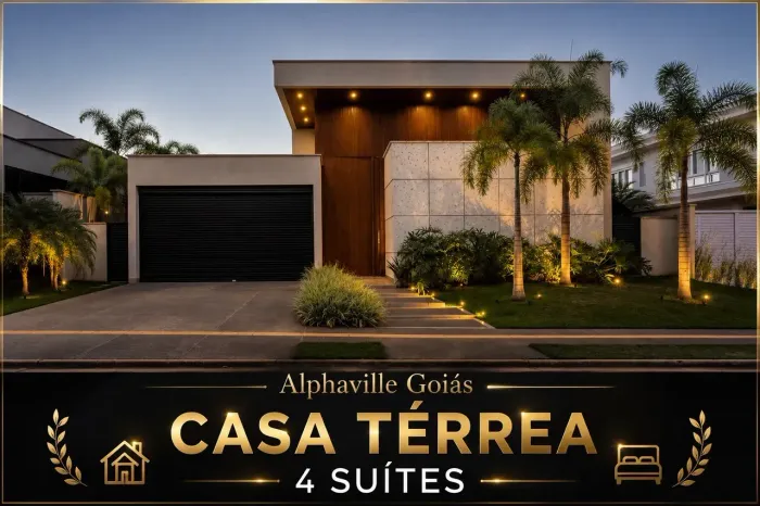 Casa Terrea Alpahville Flamboyant residencial Goiás