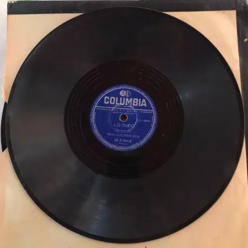 Trio Los Panchos - Vaya Con Dios / Lo dudo - raridade - single - vinil 78 rpm