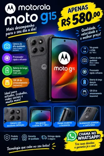Vendo Moto G15 (Oportunidade)