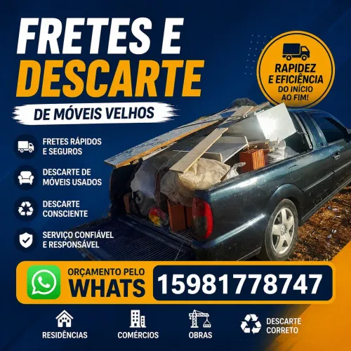 Liberte Espaço: Retiramos Seus Móveis velhos e entulhos