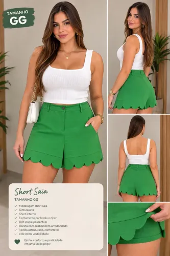 Short Saia alfaiataria