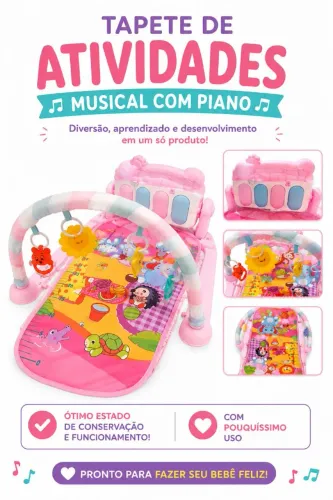 Tapete de Atividades Musical Com Piano 