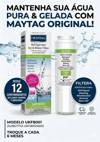Filtro de Água para Geladeira Maytag UKF8001 - Original Pur