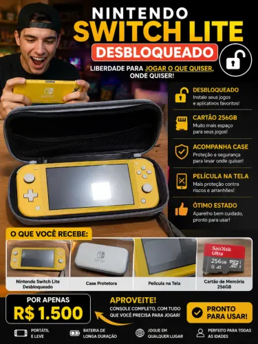 Nintendo Switch Lite Desbloqueado