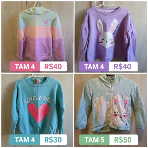 Roupas Femininas Infantis em ótimo estado