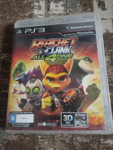 Jogo PS3 Ratchet and Clank ALL 4 One  blue-ray original 