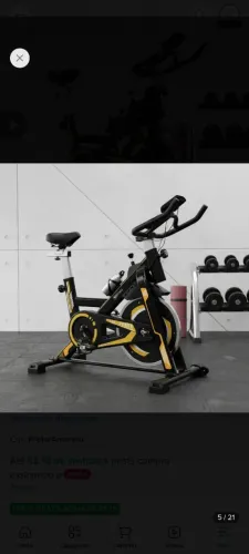 Bicicleta inércia 13kg tem que arrumar o eixo do pedal 