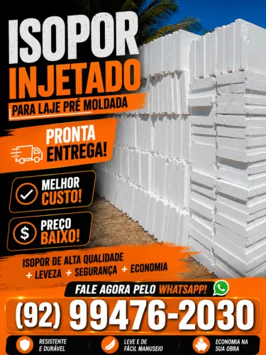 ? ISOPOR INJETADO PARA LAJE PRÉ-MOLDADA | PRONTA ENTREGA ?