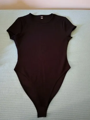 Camisa Body Feminina Canelada de Malha Tamanho M