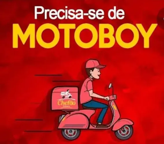 Precisa de motoboy R$ 50 diária + R$ 5 por entrega  ate5km