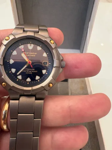 Citizen interceptor solar full Titanium - Raríssimo em excelente estado 