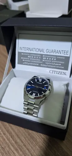 Citizen Tsuyosa Azul Marinho 40mm automático vidro Safira novo na caixa