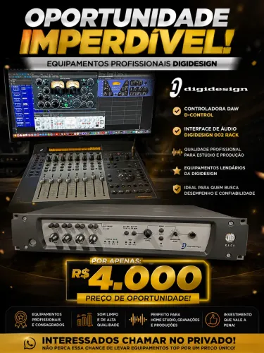Interface de áudio + controladora Daw Avid Digidesign
