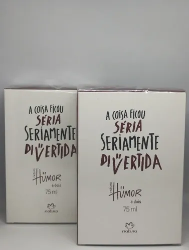 PERFUME NATURA HUMOR A DOIS 75ML - R$ 89,90 CADA