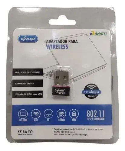 Adaptador Wi-fi 2.4g Knup para Computador Notebook Novo Promoção