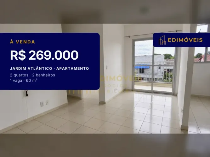 Seu novo lar: Apartamento de 2 Quartos no Jardim Atlântico, próximo à Praia